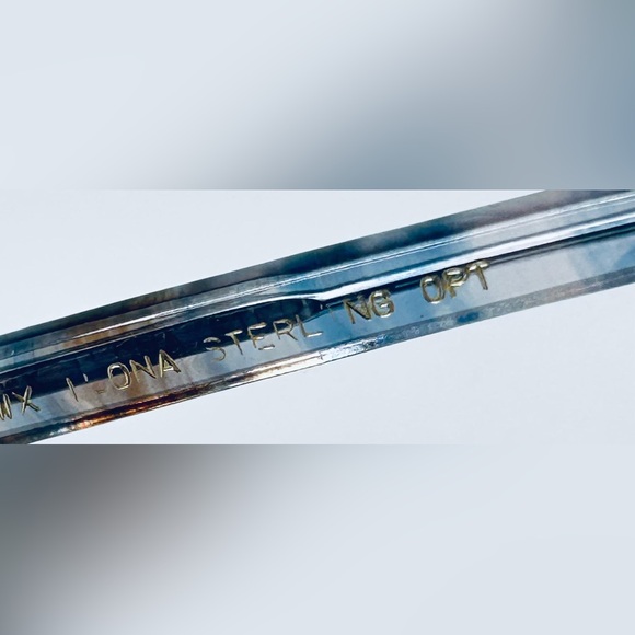 Vintage Sterling Optical Ilona Brown Gray Oval Sunglasses France Frames Only - Picture 7 of 9